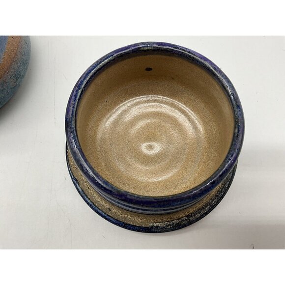 French Butter Keeper Hand Thrown Pottery One of a Kind Hand Crafted Pottery VTG - Picture 13 of 16